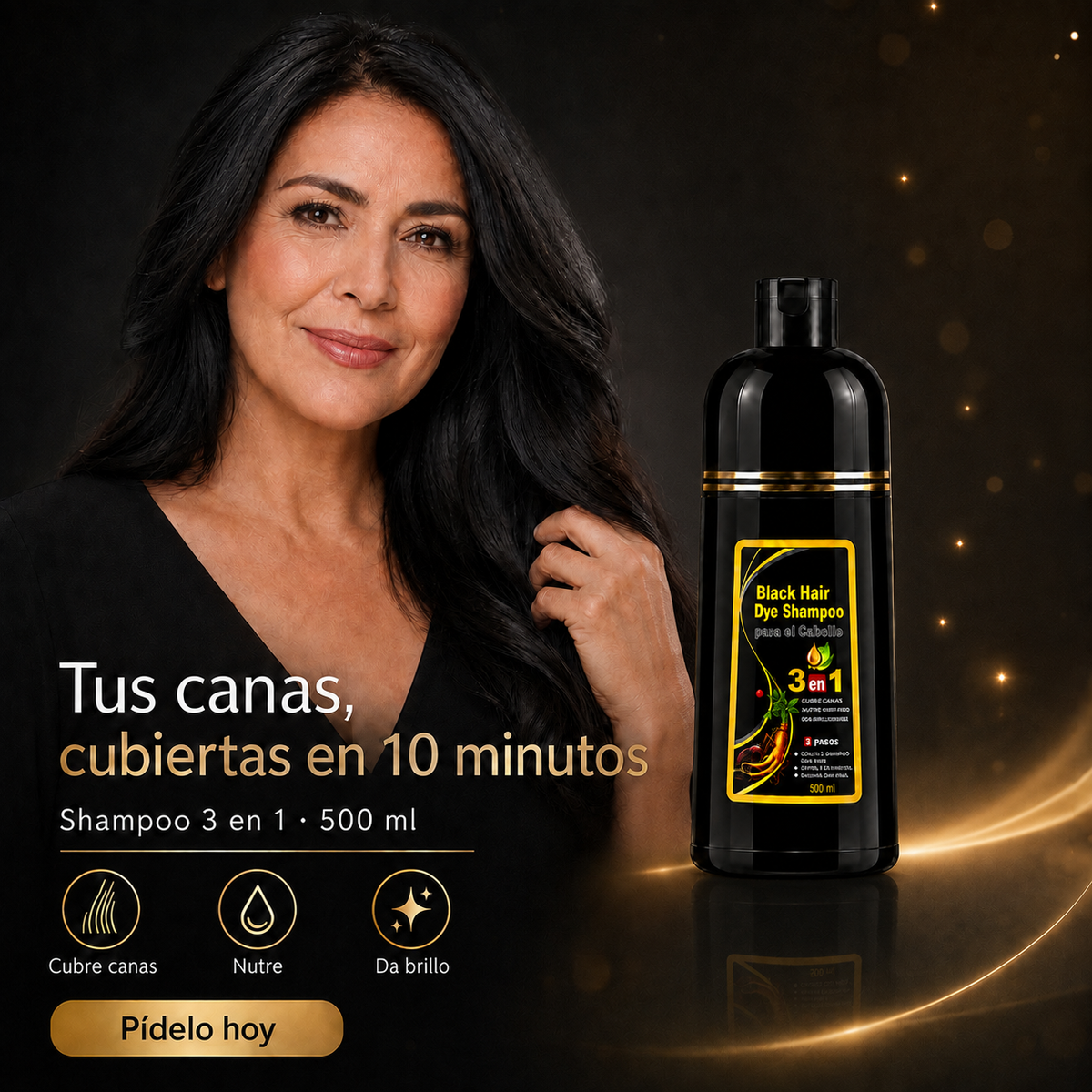 Shampoo Cubre Canas 3 en 1 - 500 ml
